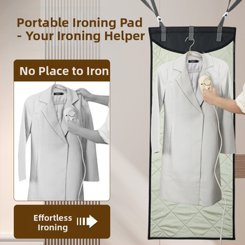 Lyginimo kilimėlis, pakabinamas ant durų, karšto izoliacinio audinio, lyginimo kilimėlis, nešiojama lyginimo lenta, buitinis lyginimo kilimėlis, sutankintas, sulankstomas