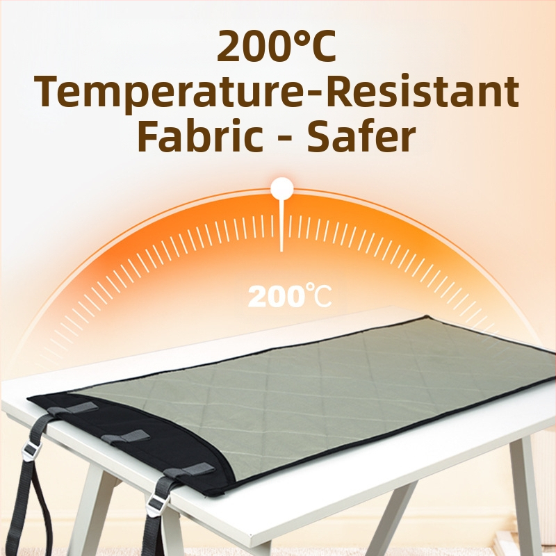 Постелка за гладене за окачване на врата, гореща изолационна кърпа, постелка за гладене, преносима дъска за гладене, домакинска постелка за гладене, удебелена, сгъваема