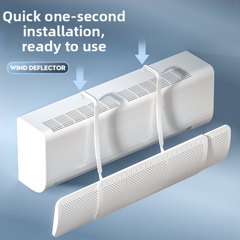 Oro kondicionieriaus priekinis stiklas, apsaugantis nuo tiesioginio oro pūtimo, nemodifikuojamas oro kondicionieriaus oro išleidimo angos deflektorius, vėjo deflektorius, prie sienos tvirtinamas universalus deflektorius, didmeninė prekyba