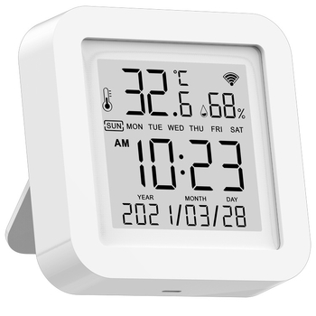 „Tuya“ išmanusis temperatūros ir drėgmės jutiklis, vidinis „Wifi“ temperatūros jutiklis, mobiliojo telefono nuotolinio valdymo pultas su zondu