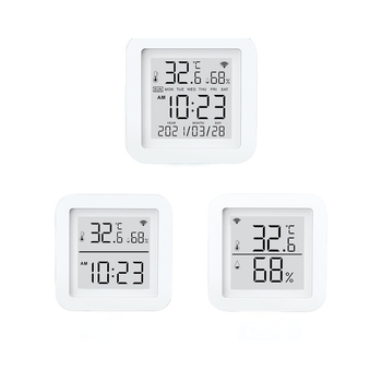 „Tuya“ išmanusis temperatūros ir drėgmės jutiklis, vidinis „Wifi“ temperatūros jutiklis, mobiliojo telefono nuotolinio valdymo pultas su zondu