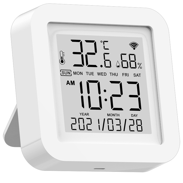 „Tuya“ išmanusis temperatūros ir drėgmės jutiklis, vidinis „Wifi“ temperatūros jutiklis, mobiliojo telefono nuotolinio valdymo pultas su zondu