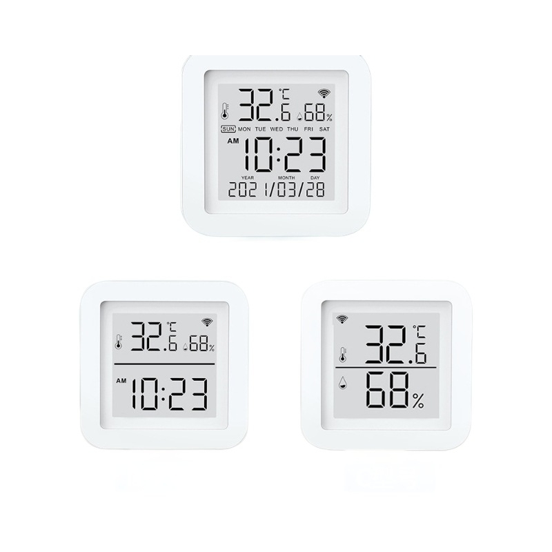 „Tuya“ išmanusis temperatūros ir drėgmės jutiklis, vidinis „Wifi“ temperatūros jutiklis, mobiliojo telefono nuotolinio valdymo pultas su zondu