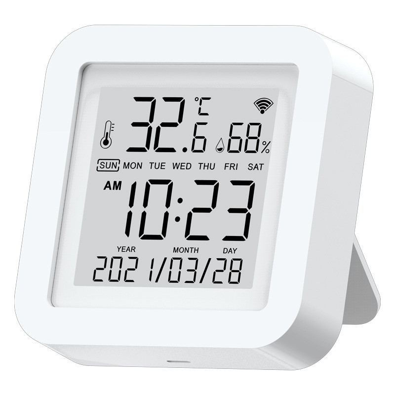 „Tuya“ išmanusis temperatūros ir drėgmės jutiklis, vidinis „Wifi“ temperatūros jutiklis, mobiliojo telefono nuotolinio valdymo pultas su zondu