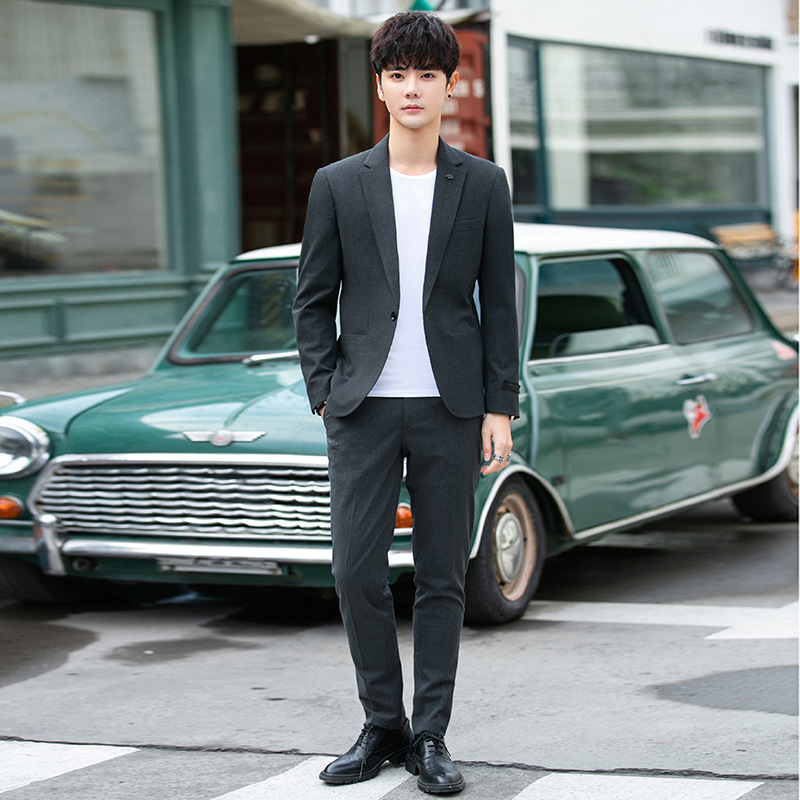 313 Danxi aukščiausios klasės laisvalaikio kostiumas vyriškas plonas drapiruotas švarkas korėjietiško stiliaus viršus naujas vyriškas kostiumas naujas