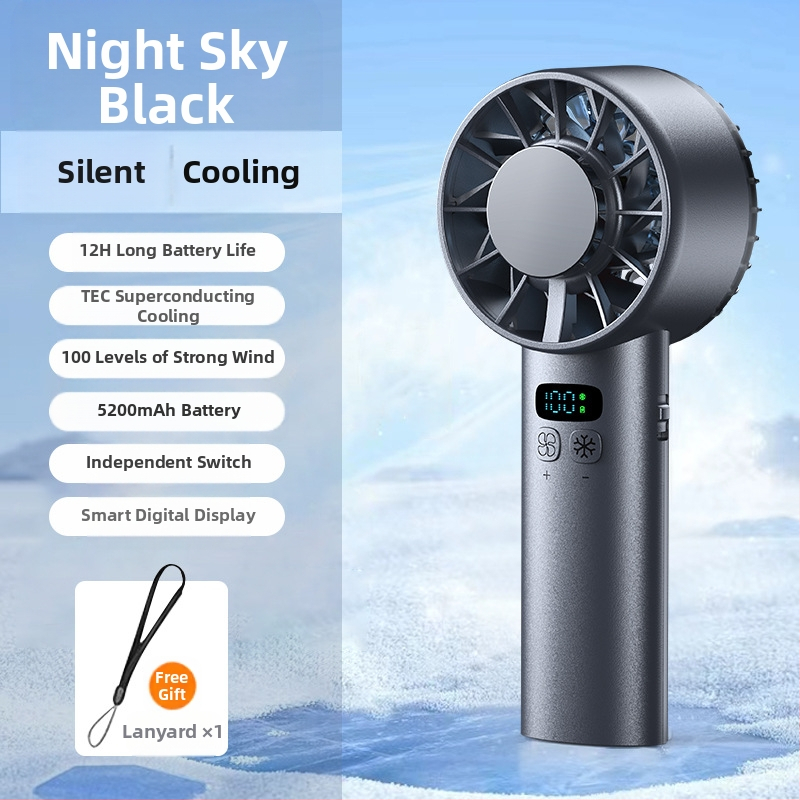 2025 új hűtős kézi ventilátor jégnémítás 100 sebességes nagysebességű ventilátor hordozható USB mini ventilátor