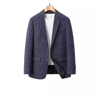 Sandėlyje esantys vyriški kostiumai pavasariui ir rudeniui, laisvalaikio vientisi vyriški švarkai, nesiglamžantys tėčių paltai, eksportas į užsienį