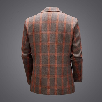 2025 m. tarpvalstybinė užsienio prekyba, europietiško dydžio kostiumas, vyriškas mados laisvalaikio korėjietiško stiliaus madingas languotas sujungimo kostiumas, didmeninė prekyba