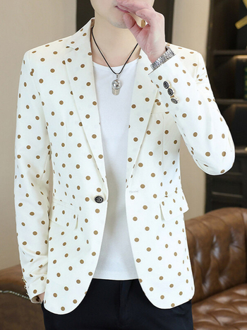 2025 m. pavasario ir rudens madingas mažas kostiumas vyrams korėjietiško stiliaus plonas languotas viršutinis jaunimo laisvalaikio britiškas kostiumas švarkas