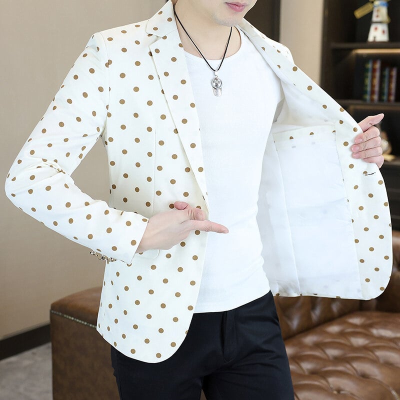 2025 m. pavasario ir rudens madingas mažas kostiumas vyrams korėjietiško stiliaus plonas languotas viršutinis jaunimo laisvalaikio britiškas kostiumas švarkas