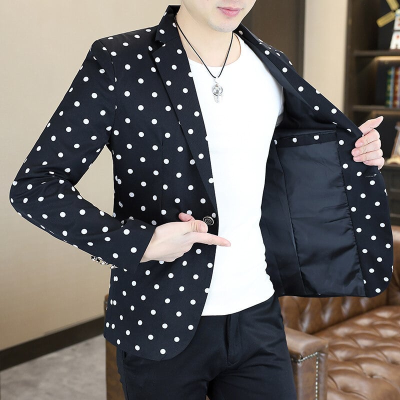 2025 m. pavasario ir rudens madingas mažas kostiumas vyrams korėjietiško stiliaus plonas languotas viršutinis jaunimo laisvalaikio britiškas kostiumas švarkas