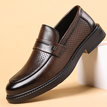 Pantofi de vară din piele pentru bărbați, pantofi sport casual cu glezne, mocasini de nișă în stil britanic, stil coreean, dropshipping