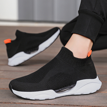 Χονδρική πώληση Ανδρικά παπούτσια Slip-on παπούτσια για περπάτημα Cross Border plus size Casual Mesh sneaker Μαλακή σόλα Παπούτσια ταξιδιού Κάλτσες Παπούτσια