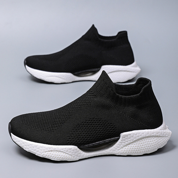 Χονδρική πώληση Ανδρικά παπούτσια Slip-on παπούτσια για περπάτημα Cross Border plus size Casual Mesh sneaker Μαλακή σόλα Παπούτσια ταξιδιού Κάλτσες Παπούτσια