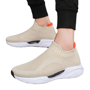 Χονδρική πώληση Ανδρικά παπούτσια Slip-on παπούτσια για περπάτημα Cross Border plus size Casual Mesh sneaker Μαλακή σόλα Παπούτσια ταξιδιού Κάλτσες Παπούτσια