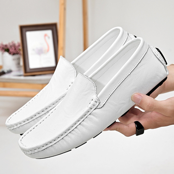 Pantofi sport pentru bărbați, stil simplu, cu talpă moale, antiderapantă, respirabil, pentru șofat, stil casual, de dimensiuni mari