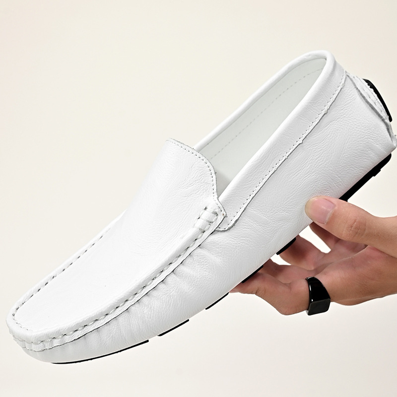 Pantofi sport pentru bărbați, stil simplu, cu talpă moale, antiderapantă, respirabil, pentru șofat, stil casual, de dimensiuni mari