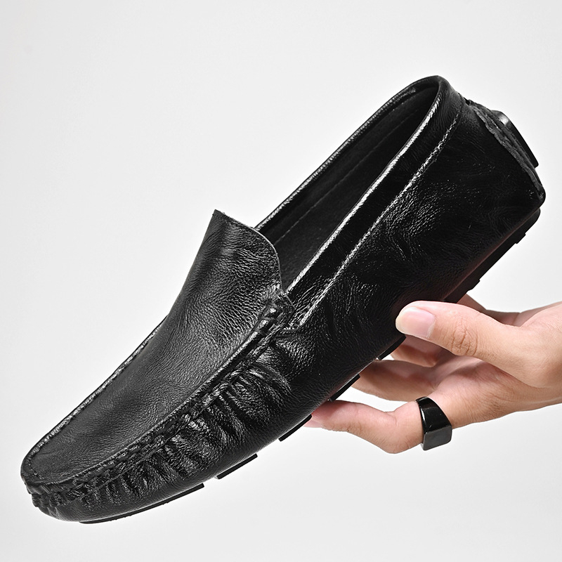 Pantofi sport pentru bărbați, stil simplu, cu talpă moale, antiderapantă, respirabil, pentru șofat, stil casual, de dimensiuni mari