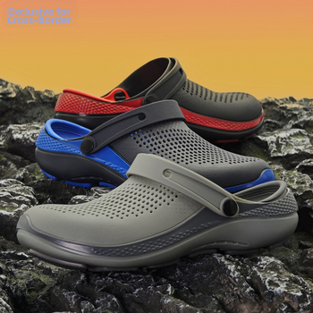 Ανδρικά μοντέρνα αναπνεύσιμα τσόκαρα Eva, αντιολισθητικά, ανθεκτικά, με τρύπες που διαπερνούν το περίγραμμα