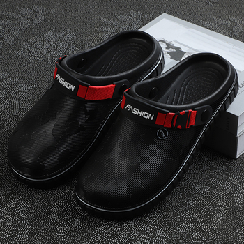 Vietnami papucsok, nyári, új, férfi alkalmi strandszandálok, kényelmes, csúszásmentes, két viseletű, lyuk nélküli orrú klumpa férfiaknak