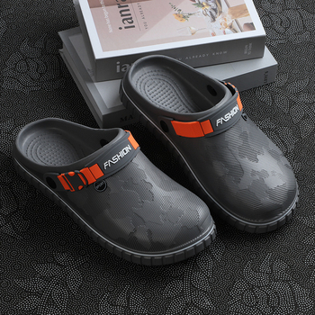 Vietnami papucsok, nyári, új, férfi alkalmi strandszandálok, kényelmes, csúszásmentes, két viseletű, lyuk nélküli orrú klumpa férfiaknak