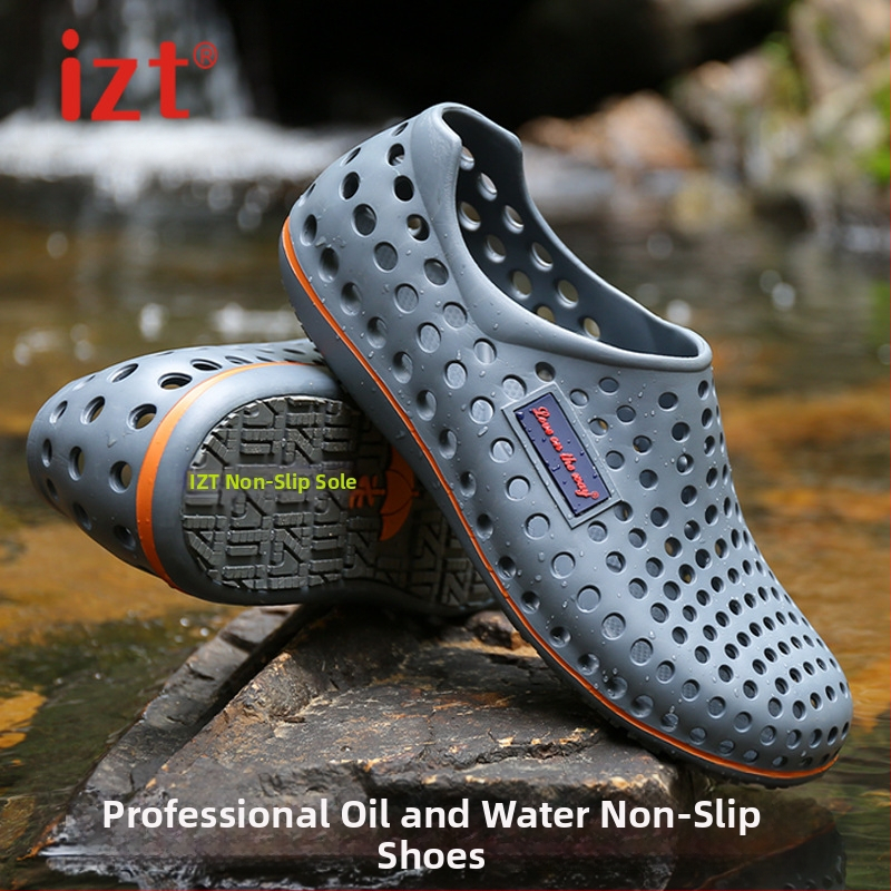 IZT spot professzionális olaj- és vízálló csúszásmentes horgászcipő szandál női férfi cipő strandcipő lélegző papucs lyukas cipő gyártók