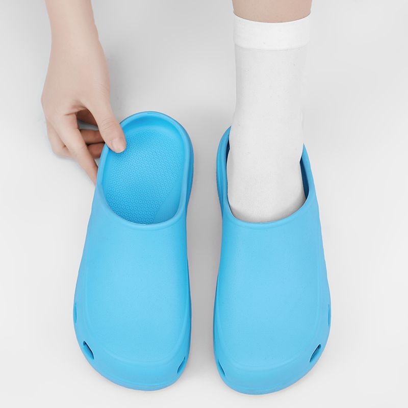 Hingavad kirurgilised jalanõud, operatsioonitoa sussid, arsti-õe kinnise ninaga kingad, intensiivravi osakonna labori puukingad, S177