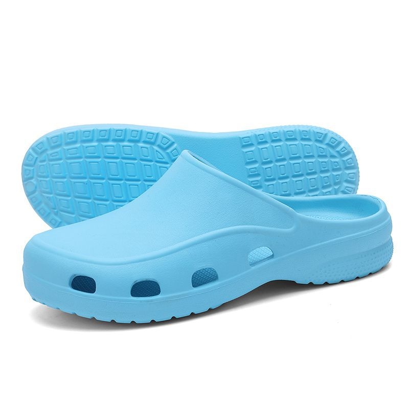 Hingavad kirurgilised jalanõud, operatsioonitoa sussid, arsti-õe kinnise ninaga kingad, intensiivravi osakonna labori puukingad, S177