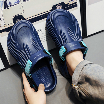 Νέα ελαφριά τσόκαρα για το καλοκαίρι, αναπνεύσιμα μεγάλα παπούτσια θαλάσσης με δάχτυλα, καθημερινά σανδάλια, ανδρικά παπούτσια