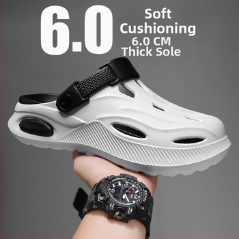 Klompe za povećanje visine za muškarce preko granica, ljetna moda, sportska gornja odjeća s debelim potplatom, papuče do prstiju, dropshipping