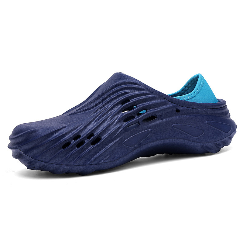 Krokodilcipők Férfi új nyári felsőruházat Kettős célú vezetői cipő Orr-orr Krokodilcipők Puha talpú otthoni kókuszos szandálok