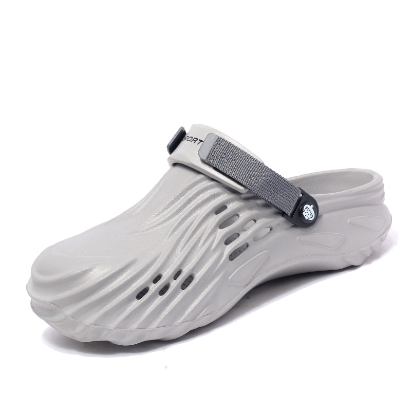 Pantofi Croc pentru bărbați, vară, îmbrăcăminte exterioară, antiderapantă, sport, cu vârfuri degetelor, care se simt ca și cum ai călca pe rahat, pentru condus, sandale casual cu dublă utilizare, pentru plajă