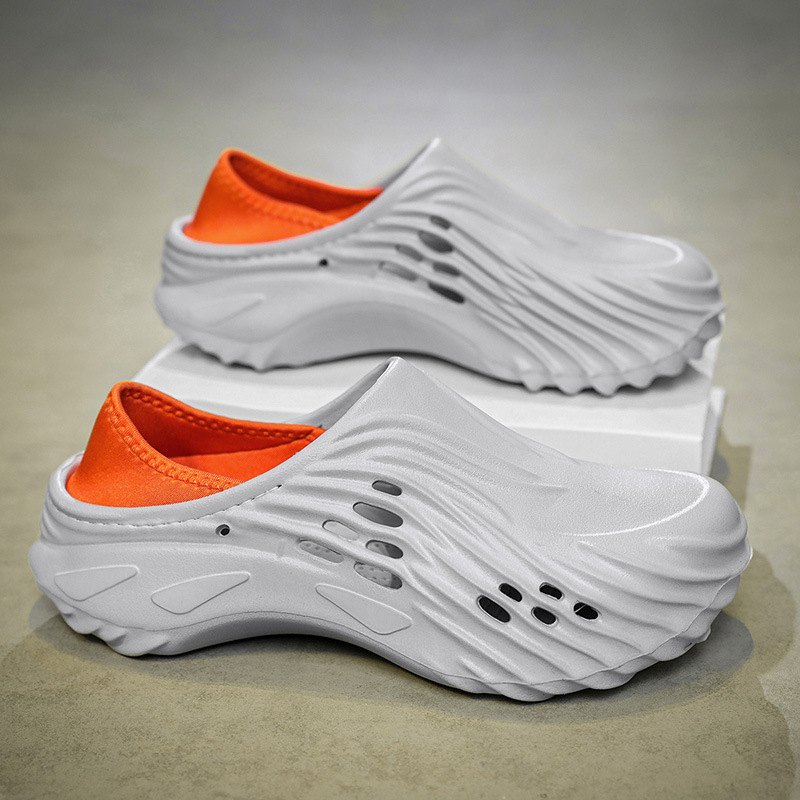 Vara nouă 2025 Alien Hole pantofi bărbați respirabil exterior îmbrăcăminte groasă talpă ușoară Baotou plajă sandale