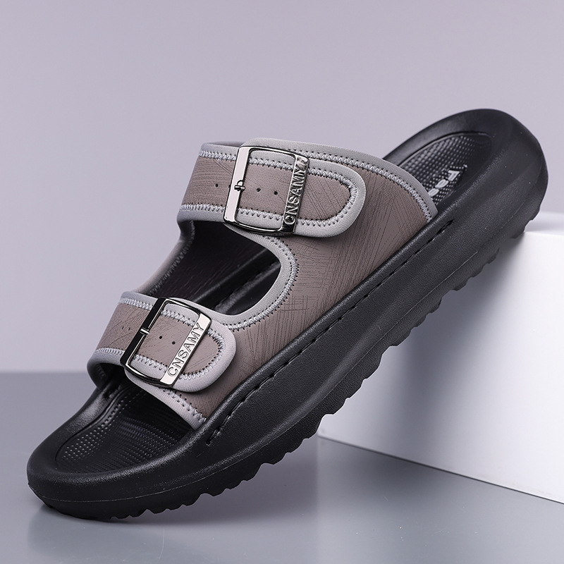 Papuci de exterior pentru bărbați, mărimea 48, antiderapanți, rezistenți la uzură, pantofi de plajă, la modă, sandale asortate, casual, 49