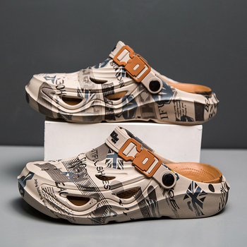 2025 Διασυνοριακά παπούτσια με τρύπες, ανδρικά αντιολισθητικά παντόφλες Baotou με χοντρή σόλα, ανδρικά casual σανδάλια θαλάσσης που προσφέρουν αίσθηση δροσιάς