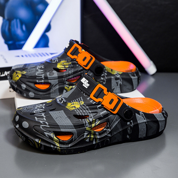 2025 Διασυνοριακά παπούτσια με τρύπες, ανδρικά αντιολισθητικά παντόφλες Baotou με χοντρή σόλα, ανδρικά casual σανδάλια θαλάσσης που προσφέρουν αίσθηση δροσιάς