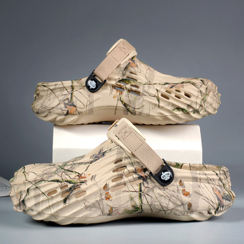 Μοντέρνα, μεγάλα, διασυνοριακά τσόκαρα ενός παπουτσιού, κατασκευασμένα από τον κατασκευαστή Fujian, για άνδρες, για εξωτερική χρήση, casual παντόφλες με δάχτυλα για χρήση σε εξωτερικούς χώρους.