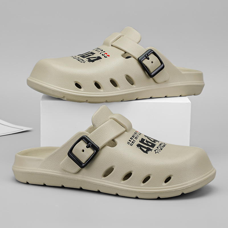 Sandale de plajă pentru bărbați, sandale de vară Birkennee cu găuri, respirabile, antiderapante, la modă, pentru bărbați