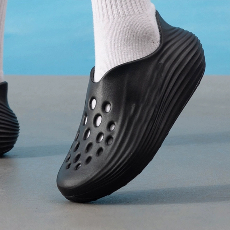 Park Fung Hole cipők női vastag talpú magasságú megnövelt szabadtéri sportpapucsok csúszásmentes dezodoráló szarérzetet okozó strandszandálok férfiaknak