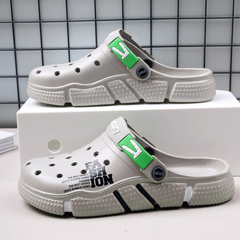 Παπούτσια Size Hole Ανδρικά Καλοκαιρινά Εξωτερικά Παπούτσια Αναπνέοντα Σανδάλια Ανδρικά Casual Παπούτσια Παραλίας Ελαφριά Παντόφλες με Μαλακό Κάτω μέρος για Άνδρες