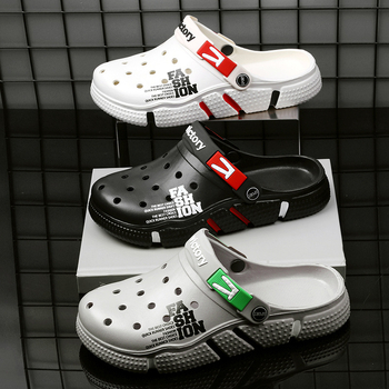 Παπούτσια Size Hole Ανδρικά Καλοκαιρινά Εξωτερικά Παπούτσια Αναπνέοντα Σανδάλια Ανδρικά Casual Παπούτσια Παραλίας Ελαφριά Παντόφλες με Μαλακό Κάτω μέρος για Άνδρες