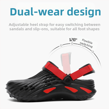 Ανδρικά καλοκαιρινά αντιολισθητικά τσόκαρα με χοντρή σόλα και αίσθηση \