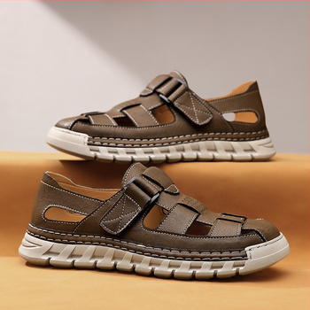 Σανδάλια Ανδρικά Καλοκαιρινά Εξωτερικά Ρούχα με Κοφτό, Εξωτερική Χρήση, Βόλτα, Παραλία, Οδήγηση, Διπλής Χρήσης, Αθλητικά, Μεγάλο Μέγεθος 4647 Baotou Clogs