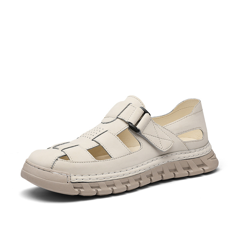 Férfi szandálok nyári külső ruházat kivágott kültéri gázló strand vezetés kettős célú sport nagy méret 4647 baotou klumpa