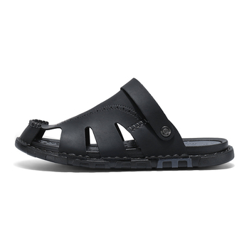 Baotou szandálok férfi új nyári szabadtéri strandszandálok férfi lapos alkalmi szandálok kézzel varrott papucsok