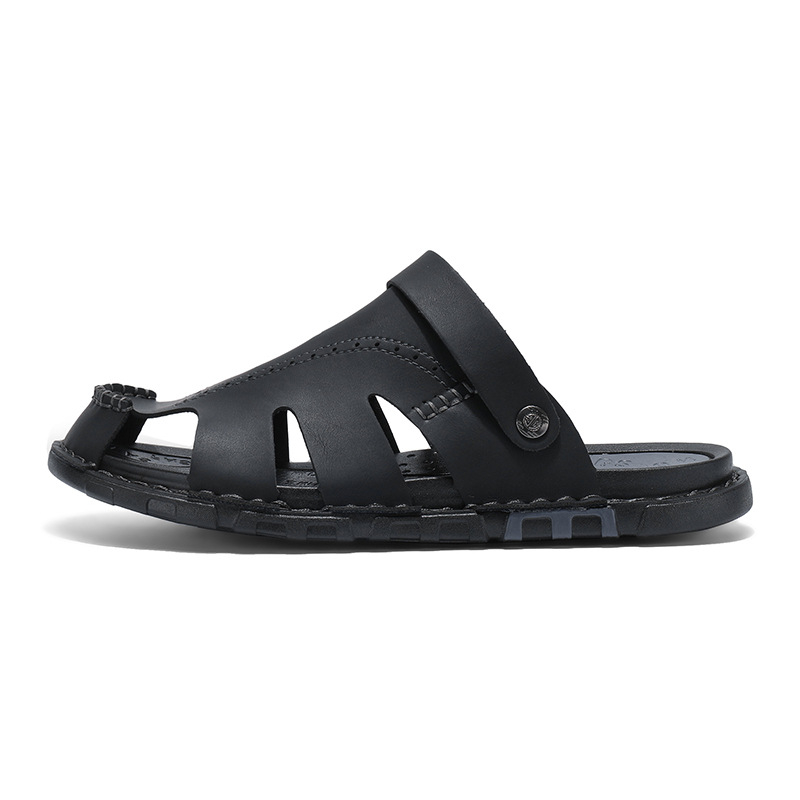 Baotou szandálok férfi új nyári szabadtéri strandszandálok férfi lapos alkalmi szandálok kézzel varrott papucsok