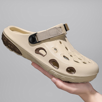 Papuci de vară Baotou pentru bărbați, pantofi de plajă transfrontalieri, mărime plus, sandale casual simple la modă, 2025