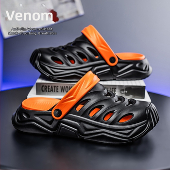 Cross-Border krokodilcipő, férfi nyári felsőruházat, csúszásmentes, 2025-ös új stílusú strandszandál, férfi koreai stílusú gyártó, nagykereskedelem