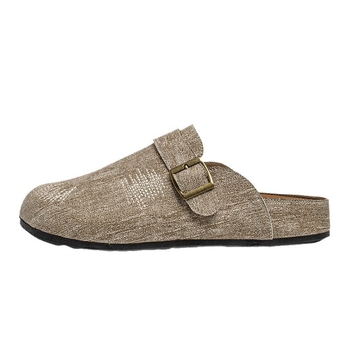 Σχεδιαστής 2025 Denim Καλοκαιρινά υψηλής ποιότητας αναπνεύσιμα ανδρικά παπούτσια Bocon Half Leg Peas, σανδάλια, ανδρικά παπούτσια