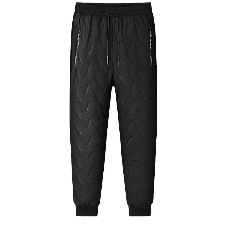 Északkeleti gyapjúbélésű pamut nadrág Férfi plus size laza bárány bársony vastagított nadrág Sport alkalmi láb szélálló nadrág